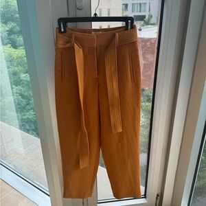 Aritizia Wilfred yellow-orange trousers